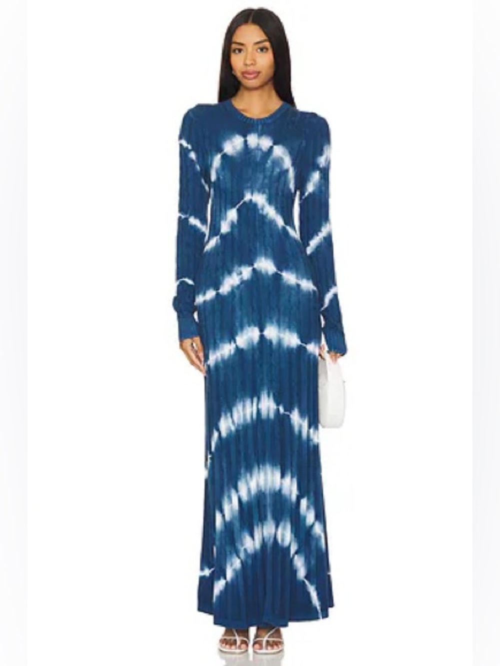 RALPH LAUREN Cable-Knit Tie-Dye Maxi dress, XS L